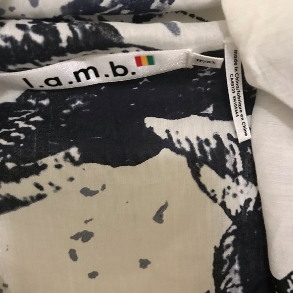 L.A.M.B. Rope print wrap Top - Picture 3 of 15